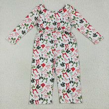 Load image into Gallery viewer, Baby Girls Christmas Colorful Bows Pockets Jumpsuits Rompers
