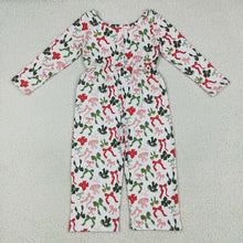 Load image into Gallery viewer, Baby Girls Christmas Colorful Bows Pockets Jumpsuits Rompers
