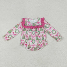 Load image into Gallery viewer, Sibling Baby Girls Christmas Trees Bows Rompers Outfits Sets
