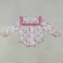 Load image into Gallery viewer, Sibling Baby Girls Christmas Pink Santa Rompers Outfits Sets
