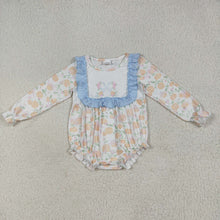Load image into Gallery viewer, Sibling Baby Girls Pumpkins Flowers Bib Rompers Dresses
