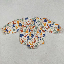 Load image into Gallery viewer, Sibling Smocked Embroidery Baby Girls Thanksgiving Thankful Colorful Bows Rompers Dresses
