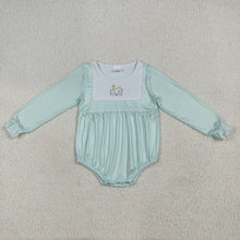 Load image into Gallery viewer, Sibling Baby Girls Blue Christmas Nativity Jesus Rompers Outfits Sets
