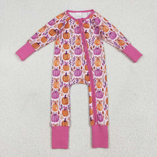 Load image into Gallery viewer, Sibling Baby Girls Floral Pumpkins Rompers Pajamas Clothes Sets
