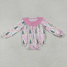 Load image into Gallery viewer, Sibling Baby Girls Christmas Trees Bows Rompers Dresses Outfits
