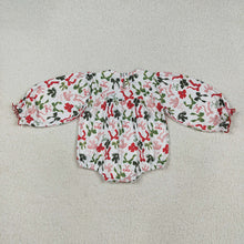 Load image into Gallery viewer, Sibling Baby Girls Smocked Embroidery Merry Christmas Rompers Dresses
