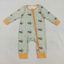 Load image into Gallery viewer, Sibling Baby Kids Fall Trucks Pumpkins Farm Rompers Pajamas Sets
