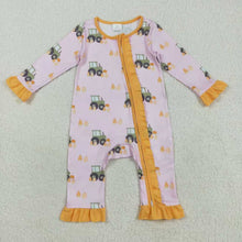 Load image into Gallery viewer, Sibling Baby Kids Fall Trucks Pumpkins Farm Rompers Pajamas Sets
