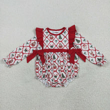 Load image into Gallery viewer, Sibling Baby Girls Christmas Trees Bows Rompers Dresses Outfits Sets
