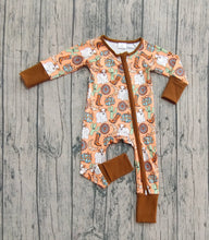 Load image into Gallery viewer, Baby Boys Western Cactus Boots Cows Zipper Footie Rompers
