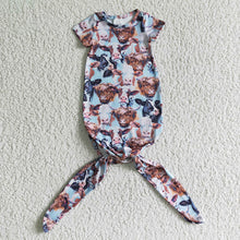 Load image into Gallery viewer, 17 Colors Baby Newborn Short Sleeve Sleepwear Gowns
