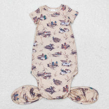 Load image into Gallery viewer, 17 Colors Baby Newborn Short Sleeve Sleepwear Gowns
