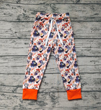 Load image into Gallery viewer, Baby Boys Halloween Dogs Orange Checkered Pants
