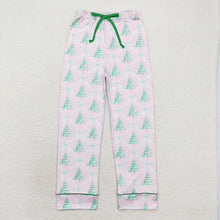 Load image into Gallery viewer, Adult Women Christmas Pink Bows Trees Bottom Pants Pajamas
