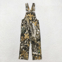 Load image into Gallery viewer, Baby Boys Kids Brown Leaves Camo Denim Strap jumpsuits Overall
