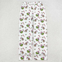 Load image into Gallery viewer, Adult Women Christmas Green Face Bottom Pants Pajamas
