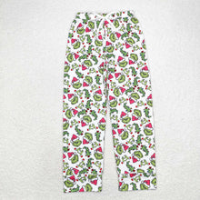 Load image into Gallery viewer, Family Christmas Green Face Hearts Pajamas Holiday Wear
