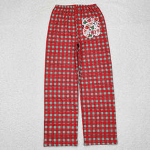 Load image into Gallery viewer, Adult Women Christmas Plaid Cartoon Pocket Bottom Pants Pajamas
