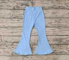 Load image into Gallery viewer, Baby Girls Light Blue Yoga Active Wear Bell Bottom Pants
