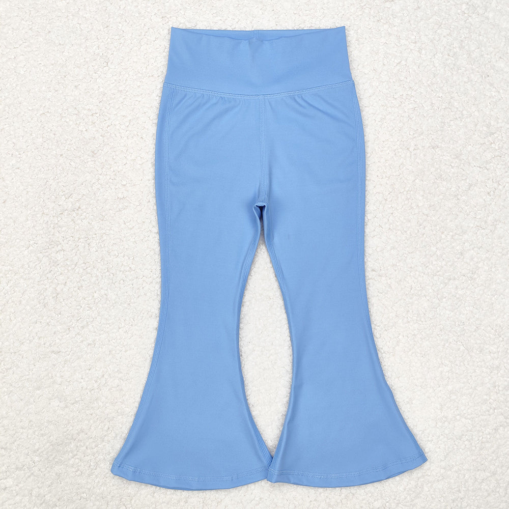 Baby Girls Light Blue Yoga Active Wear Bell Bottom Pants