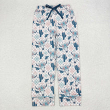 Load image into Gallery viewer, Adult Women Western Cow Cactus Bottom Pants Pajamas
