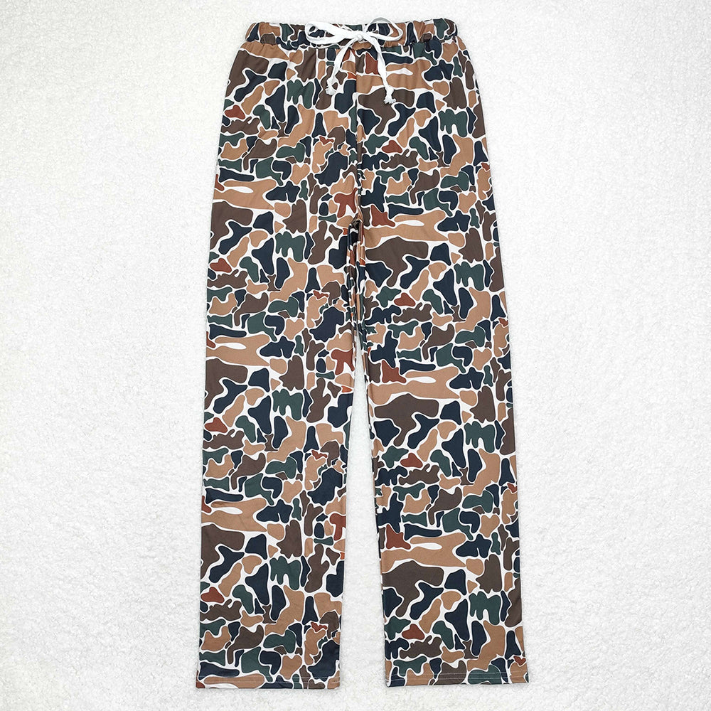 Adult Man Camo Fall Bottom Pants Pajamas Lounge Wear