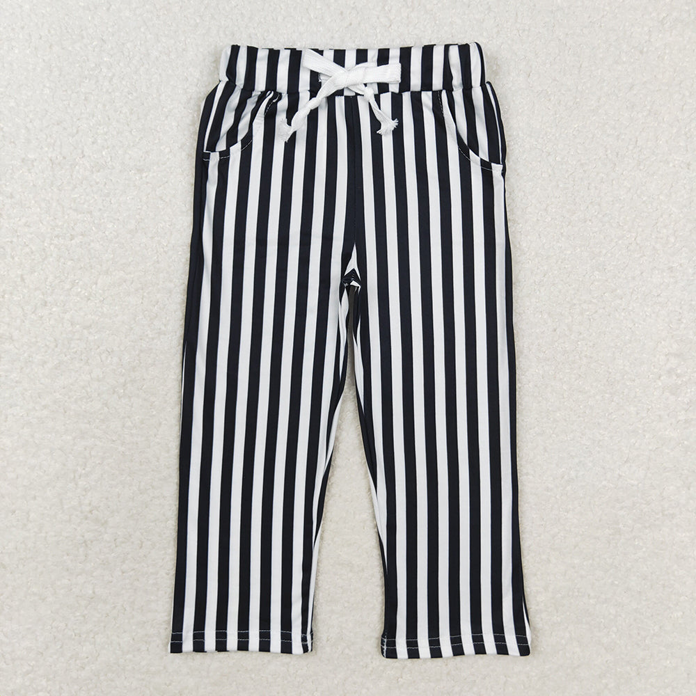 Baby Girls Black Stripes Bottom Pants