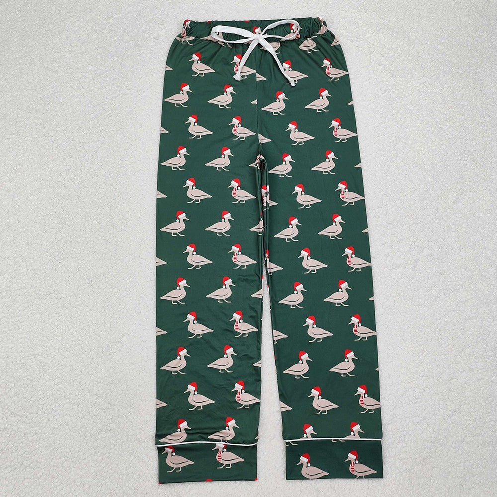 Adult Men Christmas Ducks Bottom Pants Pajamas