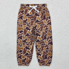 Load image into Gallery viewer, Baby Boys Coffee Hunting Camo Bottoms Jogger Pants
