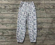 Load image into Gallery viewer, Adult Women Grey Camouflage Pocket Bottom Joggers Pants
