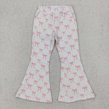 Load image into Gallery viewer, Sibling Baby Girls Western Bell Bottom Denim Jeans Pants
