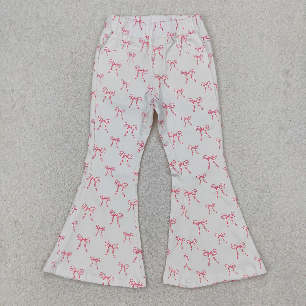 Sibling Baby Girls Western Bell Bottom Denim Jeans Pants