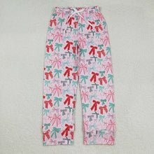 Load image into Gallery viewer, Family Sibling Colorful Bows Pajamas Clothes Sets Zipper Rompers Women Pants Blankets
