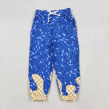 Load image into Gallery viewer, Baby Girls Hot Blue Sprinkles Drip Team Pockets Yoga Active Pants
