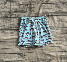 Load image into Gallery viewer, Baby Boys Hot Blue Fishes Swimming Trunks Summer Shorts
