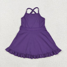 Load image into Gallery viewer, 5 Colors Sibling Baby Girls Athletic Active Wear Knee Length Dresses
