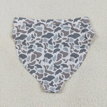 Load image into Gallery viewer, Adult Women Light Grey Camo Swim Bottom
