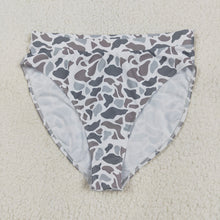 Load image into Gallery viewer, Adult Women Light Grey Camo Swim Bottom
