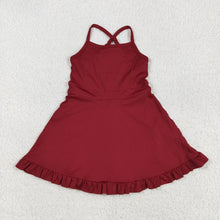 Load image into Gallery viewer, 5 Colors Sibling Baby Girls Athletic Active Wear Knee Length Dresses
