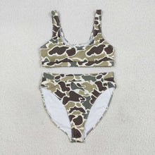 Load image into Gallery viewer, Sibling Adult Women Western Camouflage Top Bummies 2pcs Bikini Swimsuits Sets
