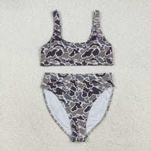 Load image into Gallery viewer, Sibling Adult Women Western Camouflage Top Bummies 2pcs Bikini Swimsuits Sets
