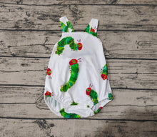 Load image into Gallery viewer, Baby Boys Caterpillar Straps Summer Rompers
