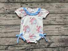Load image into Gallery viewer, Baby Girls Bird Short Sleeve Ruffle Bows Rompers
