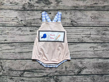 Load image into Gallery viewer, Baby Boys Baseball Straps Rompers
