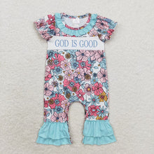 Load image into Gallery viewer, Baby Boys Girls God Is Good Sibling Rompers Clothes Outfits Sets
