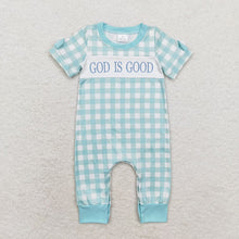 Load image into Gallery viewer, Baby Boys Girls God Is Good Sibling Rompers Clothes Outfits Sets
