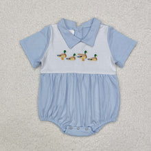 Load image into Gallery viewer, Baby Infant Boys Hunting Ducks Mallard Short Sleeve Rompers
