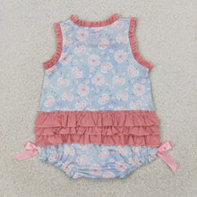 Load image into Gallery viewer, Sibling Baby Girls Floral Big Little Sister Rompers Outfits Sets
