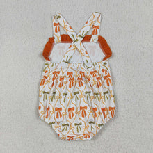 Load image into Gallery viewer, Sibling Baby Girls Stripe Orange Bows Rompers Outfits Clothes Sets

