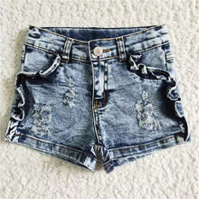Load image into Gallery viewer, Sibling Baby Girls Denim Shorts Bottom
